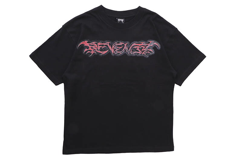 REVENGE SPINE TEE (BLACK) リベンジ/ショートスリーブTシャツ/ブラック