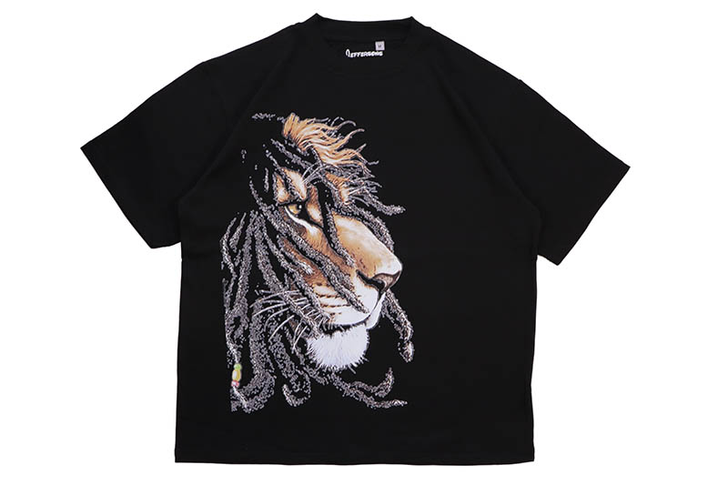 JEFFERSONS JAH LOVE OVERSIZED HEAVYWEIGHT T-SHIRT (BLACK) ジェファーソンズ/ショートスリーブTシャツ/ブラック