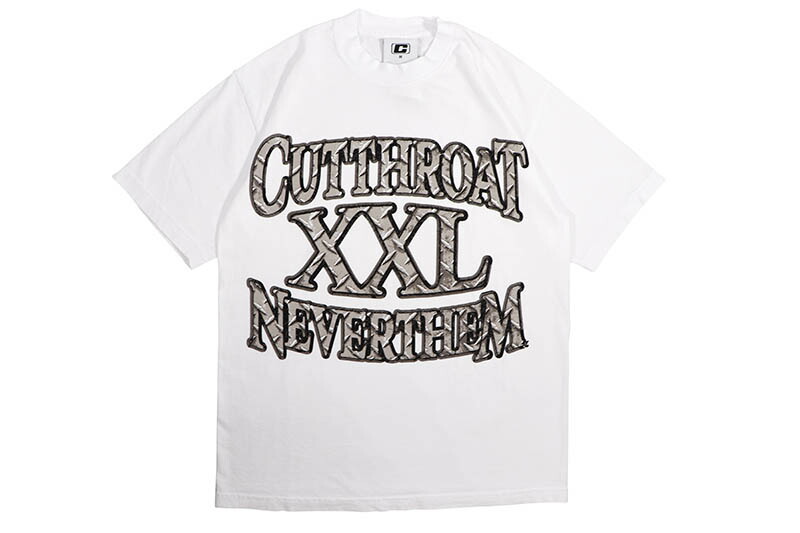 CUTTHROAT XXL NEVER THEM TEE (WHITE) カットスロート/ショートスリーブTシャツ/ホワイト