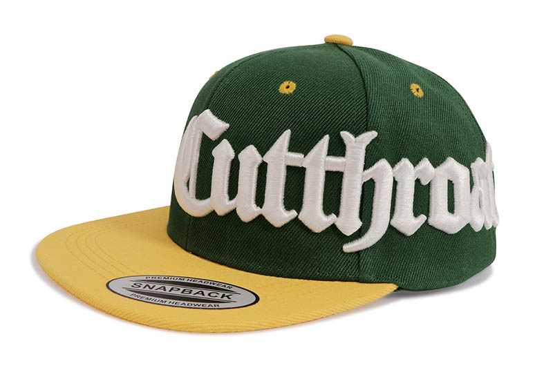 CUTTHROAT SNAPBACK HAT (GREEN) カットスロート/スナップバックキャップ/グリーン イエロー ホワイト
