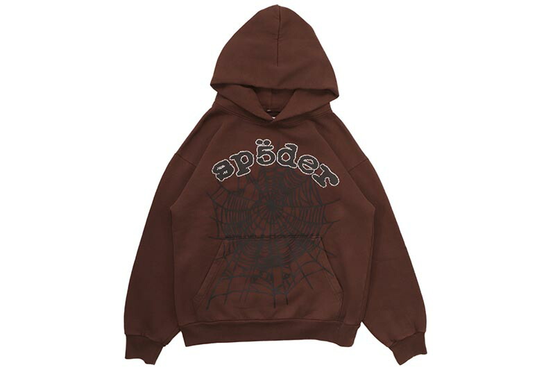 ■SP5DER■人気アイテム AOPパーカー ブラウン 国内発 すぐ届く ブラウン（茶色）系 SPYDER(スパイダー) トップス(メンズ