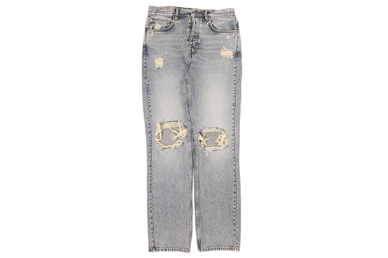 nobu様　リラックデニムパンツ LURAKU】Semi-flared washed denim - セミフレア