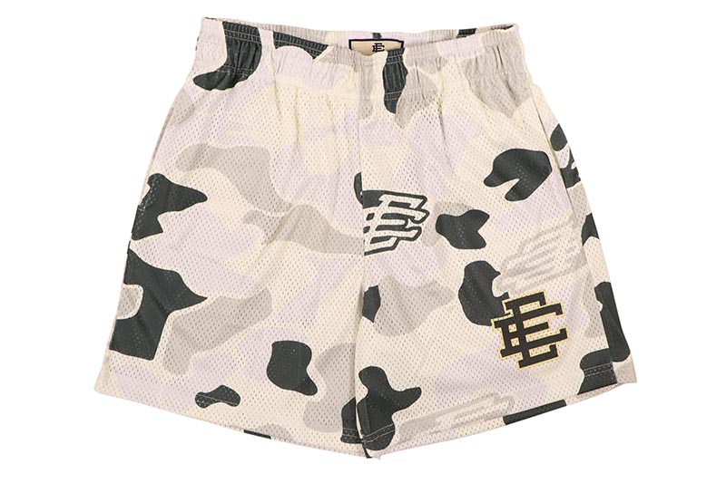 エリック エマニュエル EE • (サイバーマンデー) ブラック/ホワイト EE Shorts - NYC Skyline pattern (white, black) | Depop