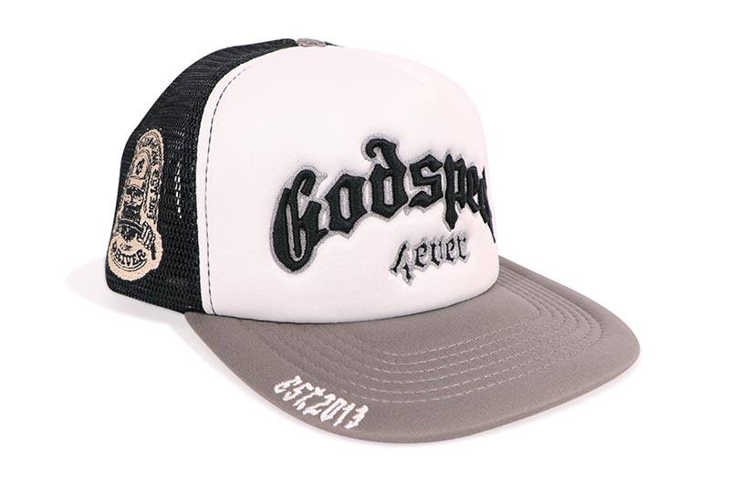 楽天市場】GODSPEED GS LOGO TRUCKER HAT (BLACK/TANGERINE