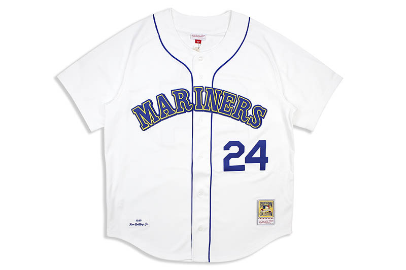 MITCHELL&NESS AUTHENTIC MESH BF JERSEY MLB (SEATTLE MARINERS/HOME/1989:KEN GRIFFEY JR/ #24.) AJY1GS18027 ミッチェル&ネス/ベースボールジャージ/シアトルマリナーズ