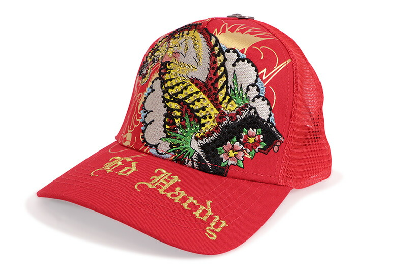 【新品未使用】 Ed Hardy エドハーディー メッシュキャップ Ed Hardy エドハーディー ツイルメッシュキャップ 帽子 edh-2416