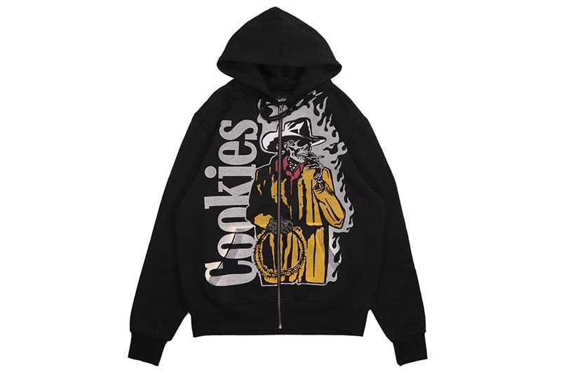 COOKIES MUERTE RODEO FULL ZIP HOODIE (BLACK) CM253HFC03 クッキーズ/ジップアップフーディー/ブラック