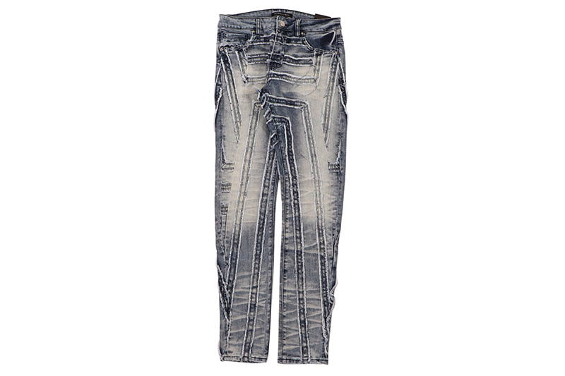 EMBELLISH TEMPLE SKINNY DENIM (EMBF24-012:CLOUD WASH)エンベリッシュ/デニムパンツ/クラウドウォッシュ｜GROW AROUND グロウアラウンド