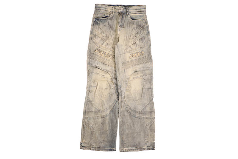 FIRST ROW MOTOR RACING Y2K DENIM PANTS (FRD3117:MEDIUM STONE TINT) ファースト・ロウ/デニムパンツ/ミディアムストーンティント