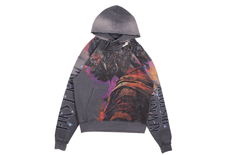 FIRST ROW ANCESTRAL CALL SPIRIT WALKER HOODIE (FRF2495:DK GREY) ファースト・ロウ/プルオーバーフーディー/ダークグレー