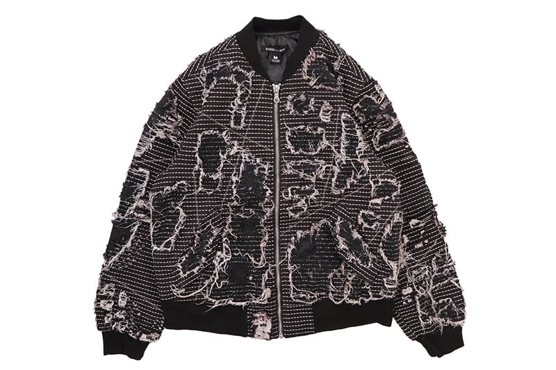EMBELLISH JANE JACKET (EMBHOL124-022:BLACK) エンベリッシュ/ボンバージャケット/ブラック