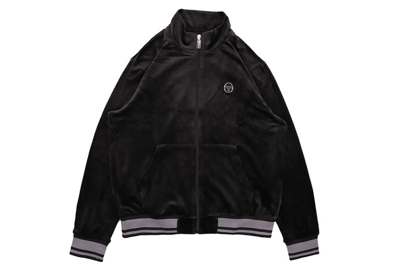 SERGIO TACCHINI VIAGGIOA TRACK JACKET (STF25M51363-598:BLACK BEAUTY) セルジオ タッキーニ/ベロアトラックジャケット/ブラックビューティー