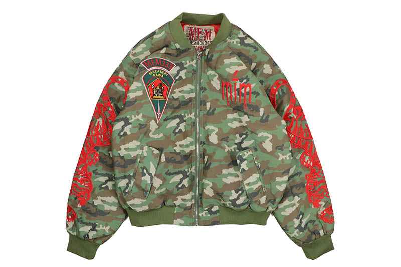 MURD333R.FM SPECIAL OPS BOMBER JACKET (CAMO)マーダー・エフエム/ブラッディ・オシリス/ボンバージャケット/ウッドランドカモ|GROW AROUND グロウアラウンド