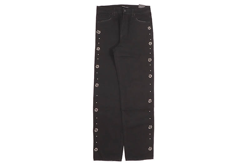 EMBELLISH KEITH STRAIGHT DENIM (EMBHOL124-031:BLACK)エンベリッシュ/ストレートデニム/デニムパンツ/ブラック｜GROW AROUND グロウアラウンド