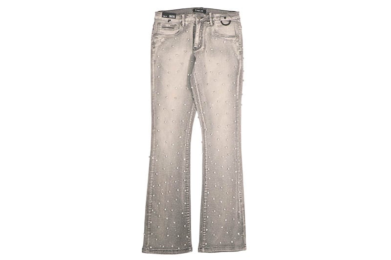 PUBLIK DENIM FLARE FIT JEAN (KD2577:GREY) パブリック/フレアフィット/デニムパンツ/グレー