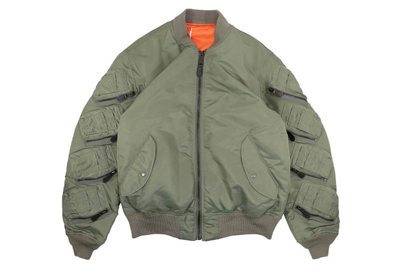 AVIREX BIG MA-1 JACKET (783-5252018-401:SAGE)アビレックス/MA-1ジャケット/セージ グリーン|GROW AROUND グロウアラウンド