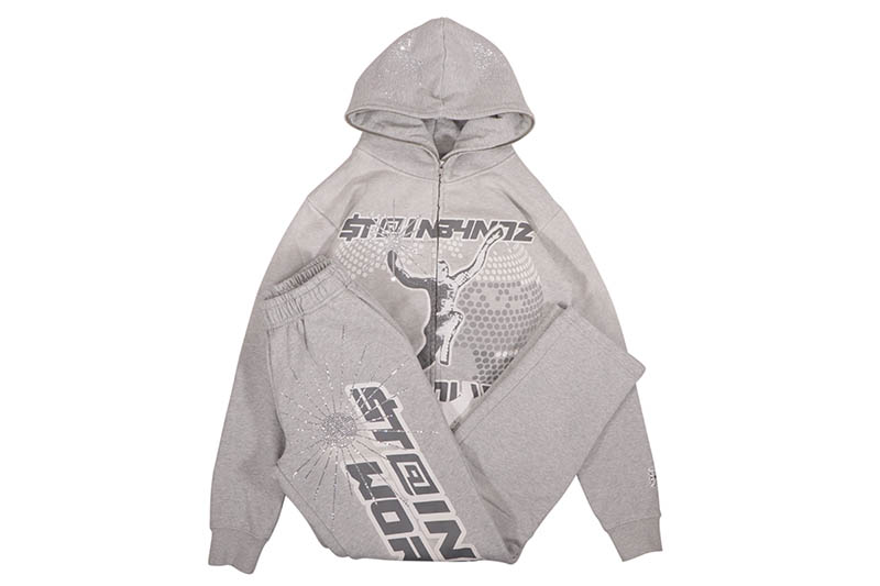 SB STUDIOS WORLDWIDE SWEATSUIT (GREY)エスビースタジオ/スウェットセットアップ/グレー|GROW AROUND グロウアラウンド