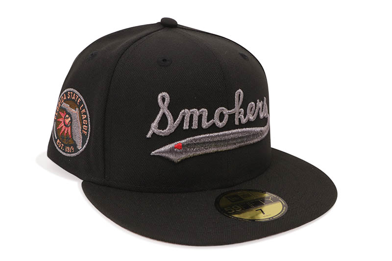 NEW ERA TAMPA SMOKERS 59FIFTY FITTED CAP (EST.1919 SIDE PATCH/GREY UNDER VISOR/BLACK) 70945482 ニューエラ/フィッテッドキャップ/タンパスモーカーズ/ツバ裏グレー/ブラック