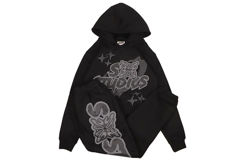 SB STUDIOS SB SWEATSUIT (TRIPLE BLACK) エスビースタジオ/スウェットセットアップ/トリプルブラック