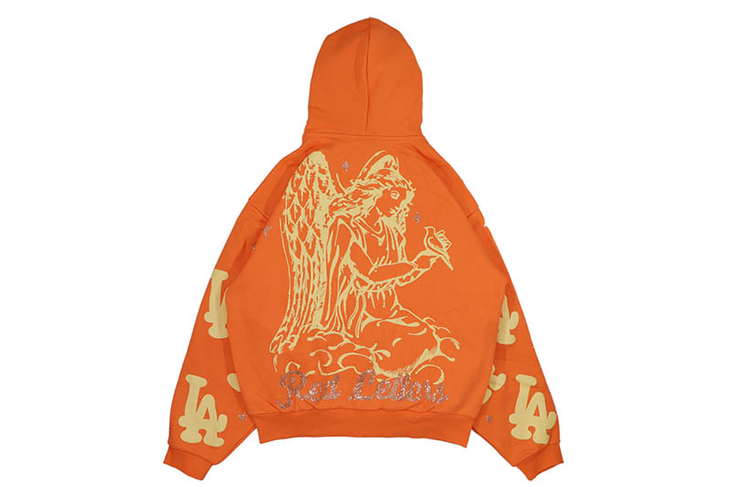 RED LETTERS NOT LA SUNSET SCATTERED ZIP UP HOODIE (ORANGE) レッドレターズ/ジップアップフーディー/オレンジ