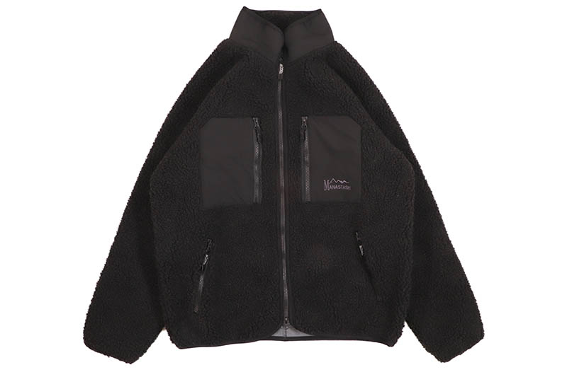 MANASTASH MOUNTAIN GORILLA FLEECE JACKET (792-5252002-010:BLACK) マナスタッシュ/フリースジャケット/ブラック