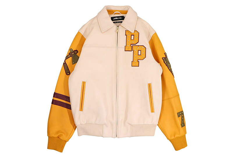 Pelle Pelle RENEGADES JACKET (325-37497-IMB:IVORY/MAZE/BURGUNDY) ペレペレ/レザージャケット/アイボリーメイズバーガンディー