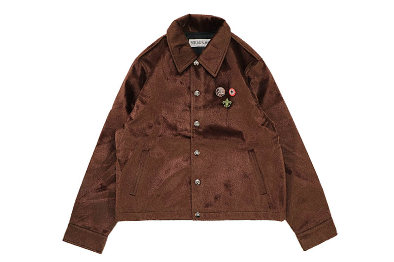 BRAVEST STUDIOS BEAR FUR JACKET (BROWN) ブレイベストスタジオ/ファージャケット/ブラウン