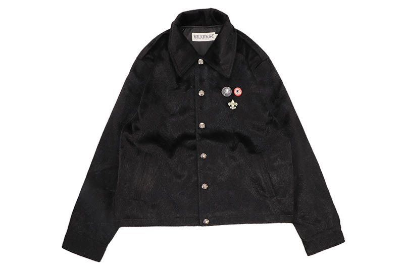 BRAVEST STUDIOS BEAR FUR JACKET (BLACK) ブレイベストスタジオ/ファージャケット/ブラック 19,800円