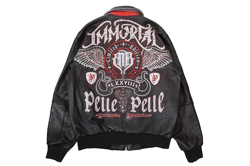 楽天市場】Pelle Pelle VARSITY JACKET (322-37474-BLK:BLACK)ペレペレ