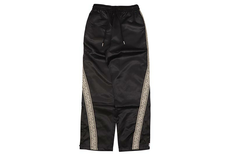 VALABASAS RIVIERA TRACK PANTS (VLBS-VP1-1022:BLACK) バラバサス/サテントラックパンツ/ブラック