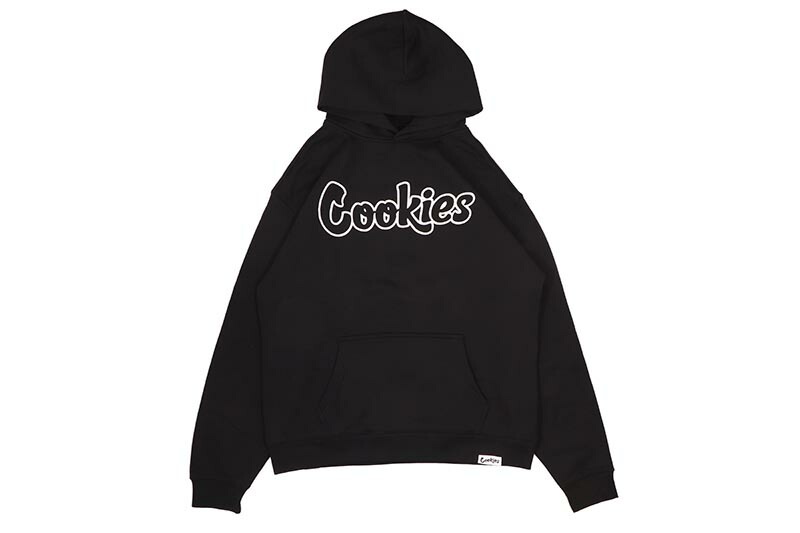 COOKIES ORIGINAL MINT OUTLINE PULLOVER HOODIE (BLACK/WHITE) CM253HFP02 クッキーズ/フーディー/ブラック