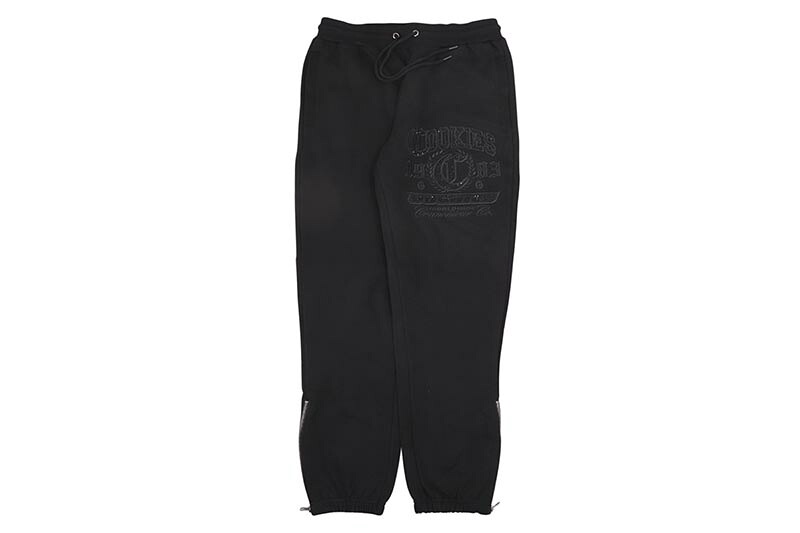 COOKIES PARADISE CITY RHINESTONE APPLIQUE FLEECE PANTS (BLACK) CM254BKP03 クッキーズ/スウェットパンツ/ブラック