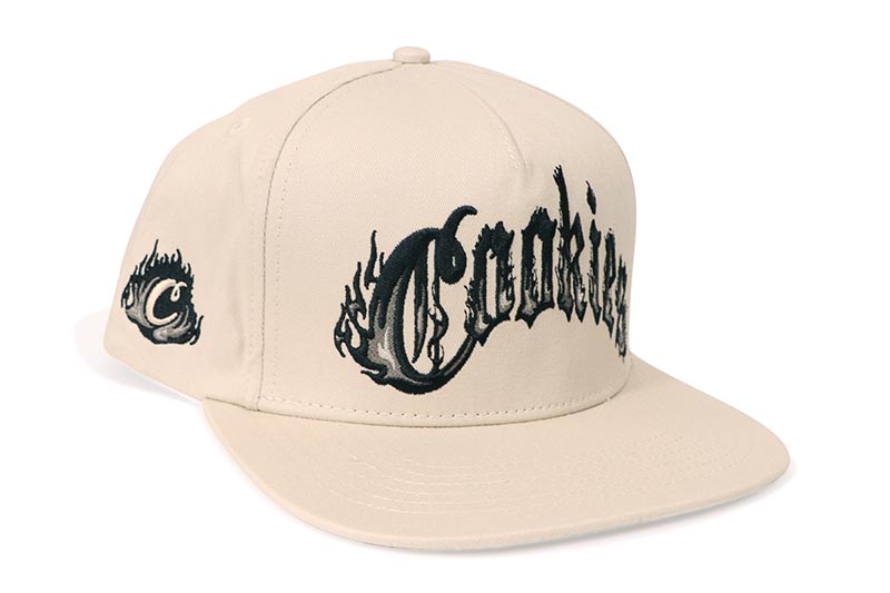 COOKIES ON FIRE 5 PANEL SNAPBACK HAT (NATURAL) CM253XSH07 クッキーズ/スナップバックキャップ/ナチュラル