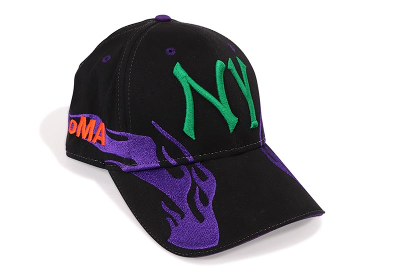 oMA STUDIOS NY FLAME HAT (PURPLE) オマ・スタジオ/オー・エム・エー・スタジオ/ストラップバックキャップ/ブラック オレンジ グリーン パープル