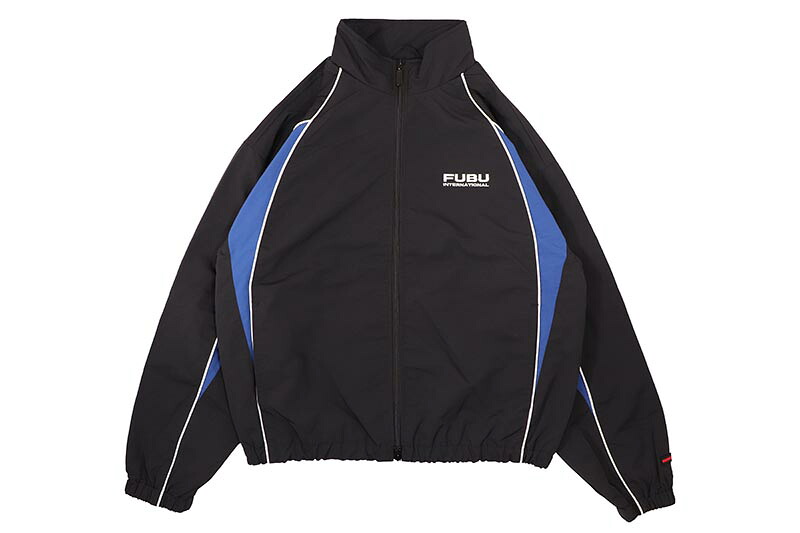 FUBU TRACK JACKET (FAM-61300:BLACK)フブ/トラックジャケット/ブラック｜GROW AROUND グロウアラウンド
