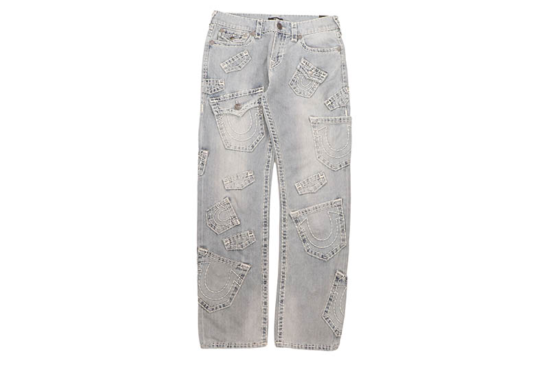 TRUE RELIGION RICKY SUPER T MULTI-POCKET STRAIGHT JEAN 34\