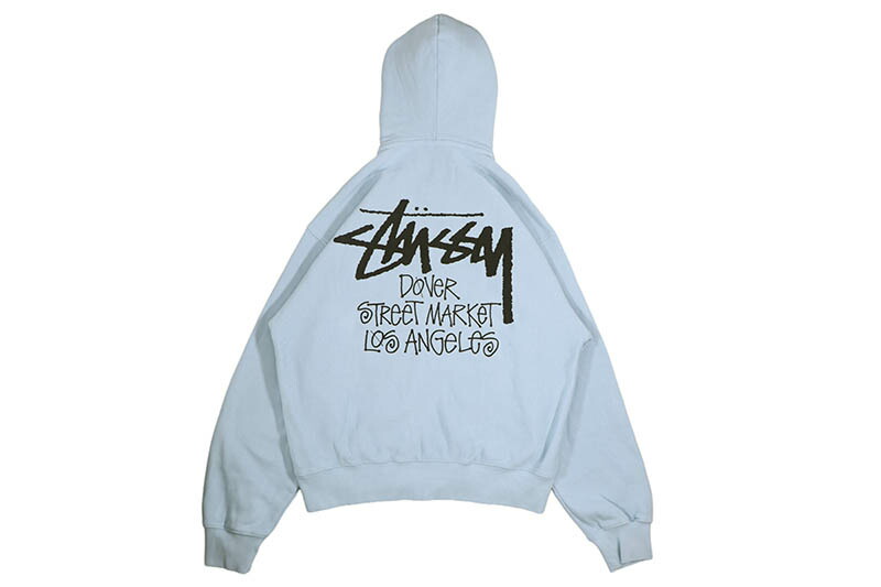 STUSSY STOCK DSM LOS ANGELES ZIP HOOD (SKY BLUE) ステューシー/ドーバーストリートマーケットロサンゼルス/ジップアップフーディー/スカイブルー