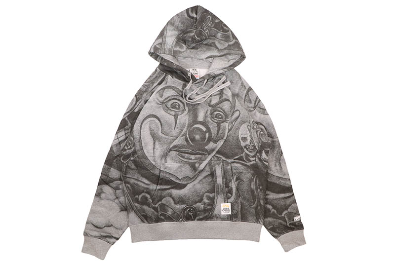 PRO CLUB X MISTER CARTOON "TATTOO" PULLOVER HOODIE (HEATHER GRAY) PCT3003プロクラブ/ミスターカートゥーン/プルオーバーフーディー/メンズ/レディース/シンプル/アメリカサイズ/大きいサイズ/ゆったり/厚手/頑丈/ヘザーグレー｜GROW AROUND グロウアラウンド 11,858円