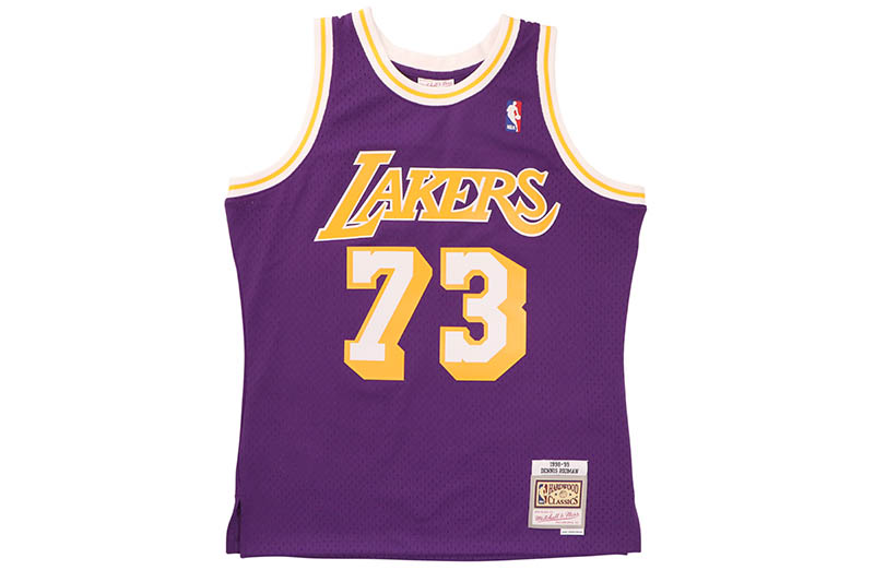 MITCHELL & NESS SWINGMAN JERSEY (LOS ANGELES LAKERS/ROAD/DENNIS RODMAN/#73/1998-99:PURPLE) SMJY4036-LAL98DRDPURPミッチェル&ネス/バスケットボールジャージ/ロサンゼルスレイカーズ/パープル｜GROW AROUND グロウアラウンド