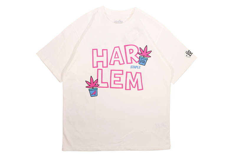 STAPLE X SMOKE DZA T-SHIRTSステープル/スモークディーザ/ニューヨーク買付/ショートスリーブティーシャツ/メンズ/レディース/アメリカサイズ/ホワイト｜GROW AROUND グロウアラウンド