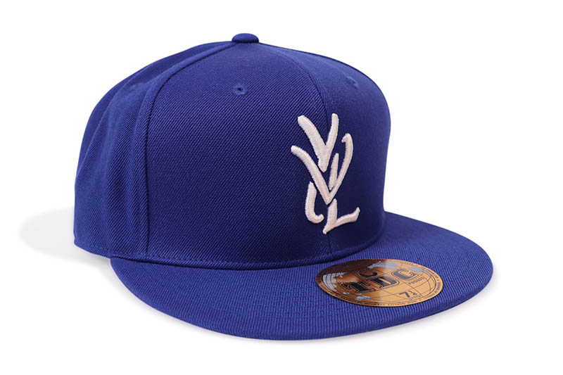 YVL CAP (WHITE ON BLUE)プレイボーイ・カーティ/ヤング・バンプ・ライフ/フィッテッドキャップ/ブルー｜GROW AROUND グロウアラウンド
