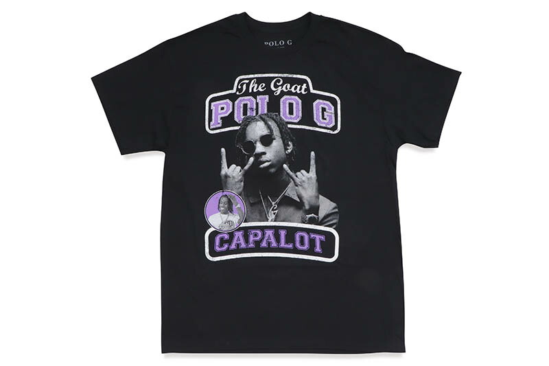 【楽天市場】POLO G CAPALOT PURPLE LOGO S/S T-SHIRT (BLACK)ポロ・ジー/ショートスリーブティー ...