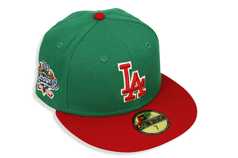 Los Angeles Dodgers New Era Navy 1988 World Series Cooperstown Collection  Oceanside Red Undervisor 59FIFTY Fitted Hat