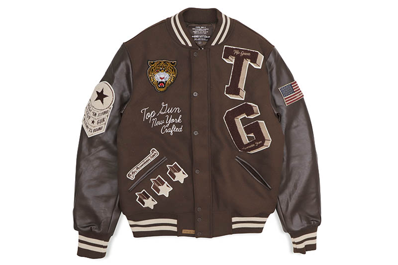 楽天市場】TOP GUN “GOAT” VARSITY JACKET (TGJ2249:PURPLE)トップ 