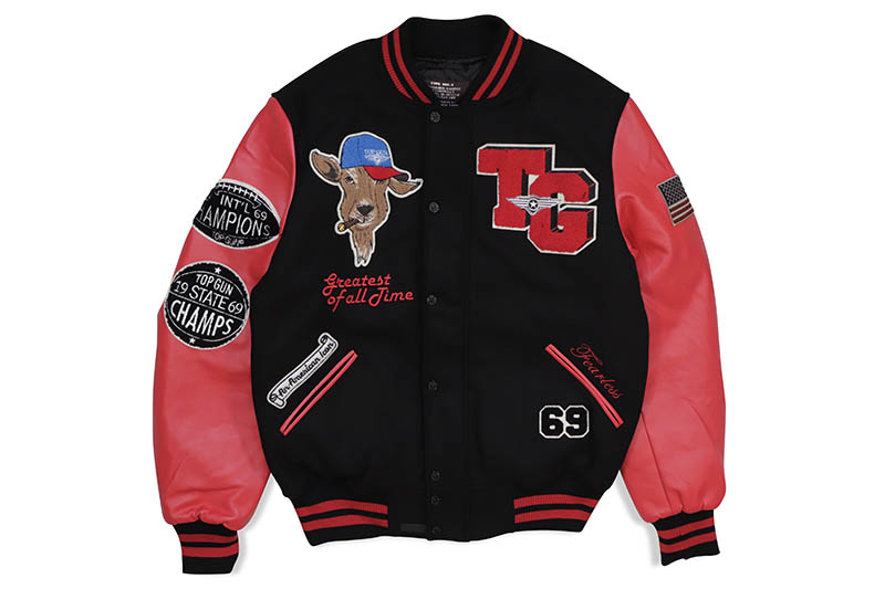 楽天市場】TOP GUN “THE FLYING LEGEND” VARSITY JACKET (TGJ2237