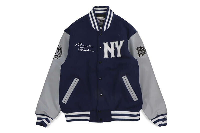 HEADGEAR CLASSICS NEW YORK BLACK YANKEES NEGRO LEAGUE VARSITY JACKET (HGNL96-VJKT-07:NAVY) ヘッドギア?クラシックス/バーシティージャケット/ネイビー