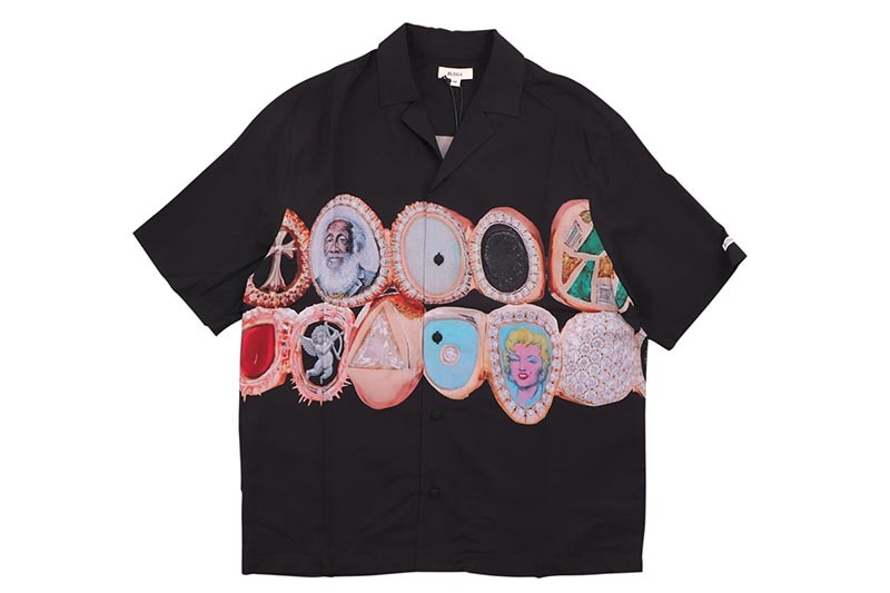 BLDG4. GRIN WOVEN S/S SHIRT (C51-3601:BLACK)ビルディングフォー/ショートスリーブシャツ/ブラック｜GROW AROUND グロウアラウンド