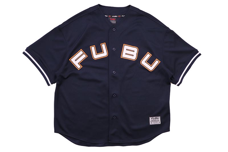 楽天市場】【送料無料】FUBU STRIPE BASEBALL SHIRTS【BLACK】(L