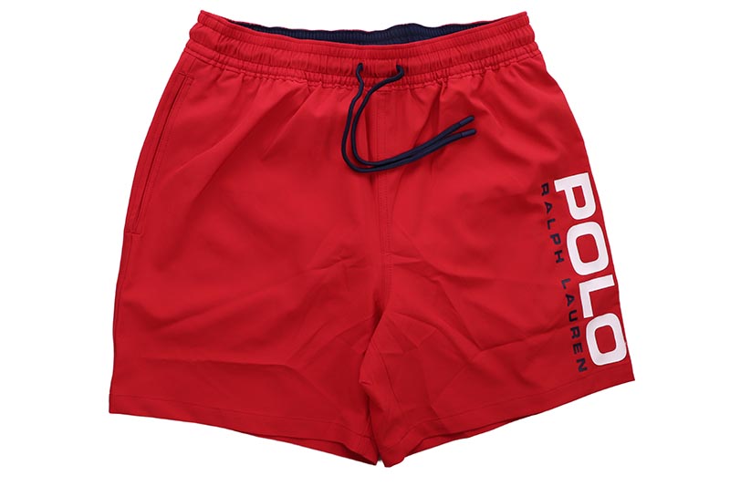 POLO RALPH LAUREN 5.75-INCH TRAVELER CLASSIC SWIM TRUNK (710963313004:RL 2000 RED) ポロラルフローレン/スイムショーツ/ハーフパンツ/水着/夏/海/ビーチ/プール/レッド