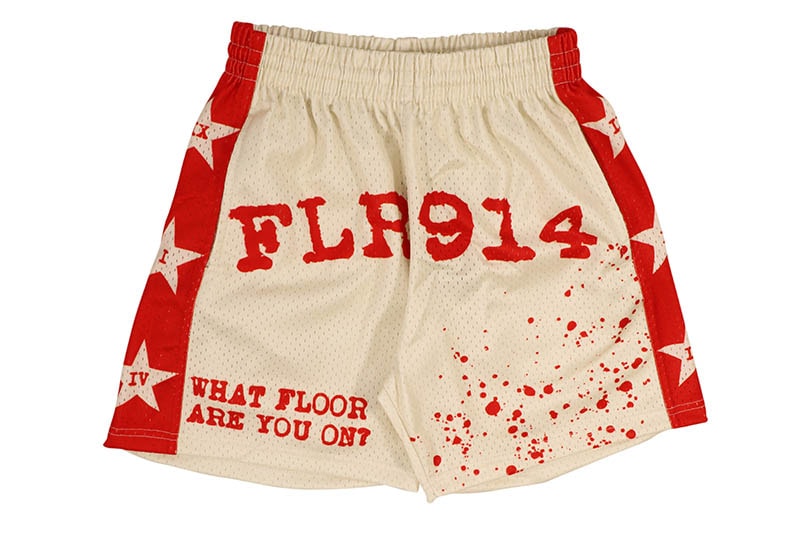 楽天市場】FLOOR 914 POWDER BLUE SPLATTER SHORTSフロアー・ナイン